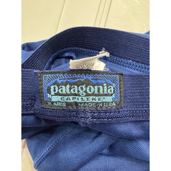 Patagonia Pants Adult XL Blue Capilene Baselayer Active Outdoor Active Men's - Picture 4 of 5